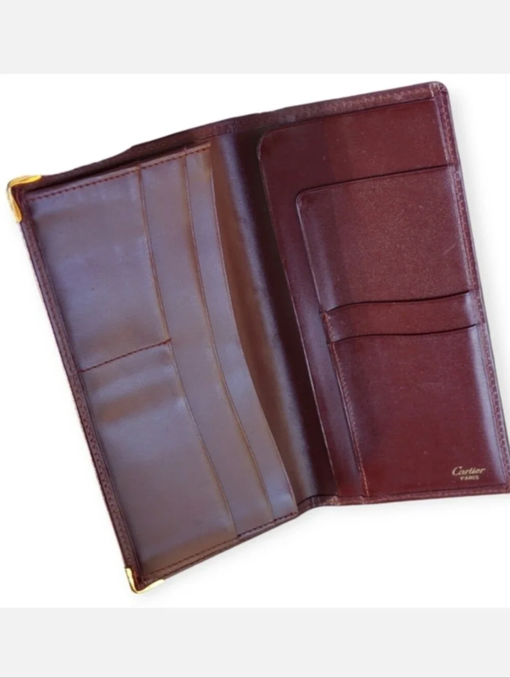 CARTIER 💯% Authentic $790 Vintage Long Leather Credit Card Wallet